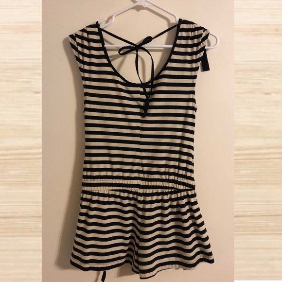 Charlotte Russe Striped Romper - Picture 2 of 4